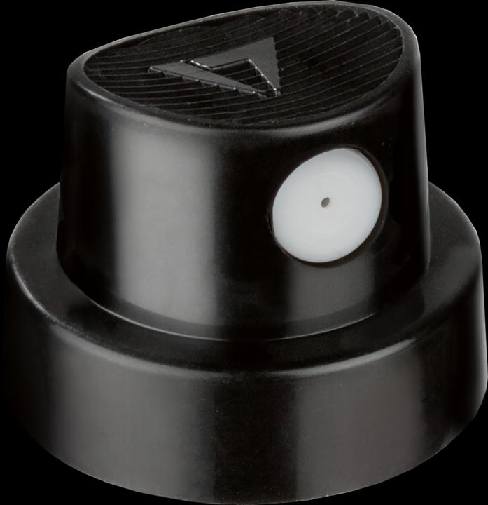 Actual product image Molotow Spray head Coversall Skinny Cap black-white 1cm PU=100 pieces (Black/White, 1 x)