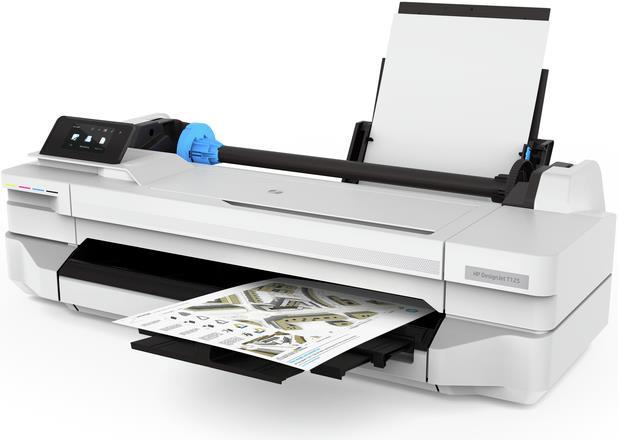 Actual product image HP T125, 24" DesignJet (Ink, Colour)