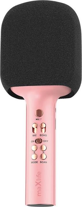 Produktbild Maxlife Bluetooth-Mikrofon mit Lautsprecher MXBM-600 rosa