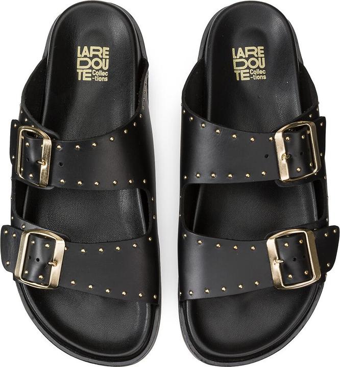 Produktbild La Redoute Collections Lederpantoletten mit Metallnieten (37)