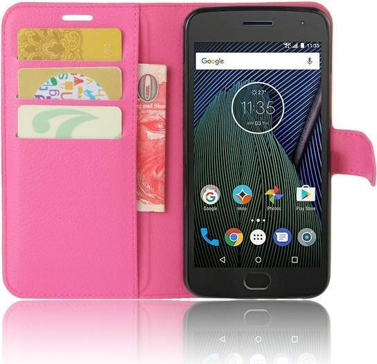 Produktbild MU Classic Leder Hülle mit Litchitextur (Motorola Moto G5)
