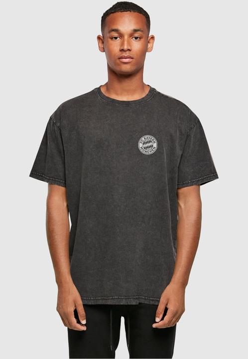 Produktbild FC Bayern München Logo Acid Washed Heavy Oversize Tee - 117805 (M)