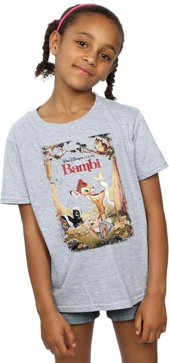 Immagine prodotto Disney Bambi Retro Poster Maglietta Ragazze (140, 146)