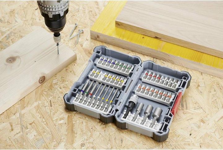 Produktbild Bosch Professional Zubehör Schrauberbit-Set, 45-teilig (Kreuz Phillips PH 1", Kreuz Phillips PH 2", Kreuz Phillips PH 3", Sechskant (hexagonal) 6", Kreuz Pozidriv PZ 1", Kreuz Pozidriv PZ 2", Kreuz Pozidriv PZ 3", Sechskant (hexagonal) 3", Sechskant (hexagonal) 4", Sechskant (hexagonal) 5")