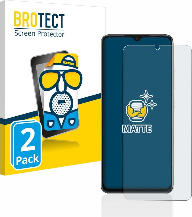 Productafbeelding BROTECT Anti-glansfolie Schermbeschermer Matte schermbeschermfolie (2 Stuk, Infinix Smart 7 HD)