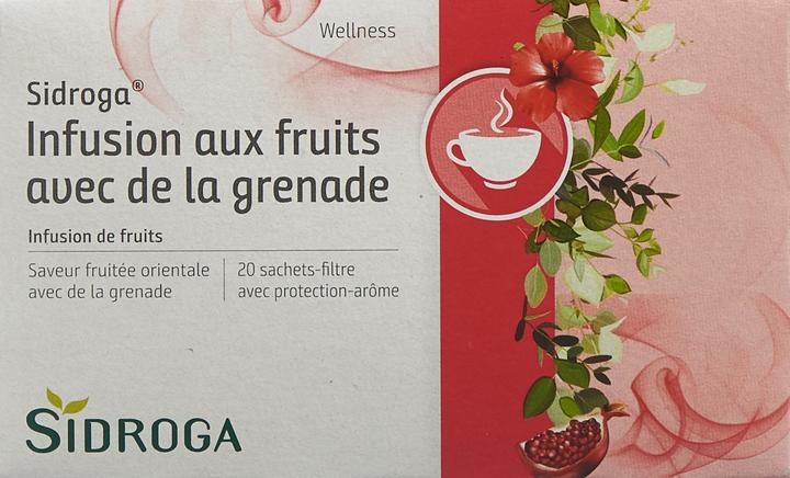 Image du produit Sidroga Fruits avec sachet de thé à la grenade Btl (40 g)