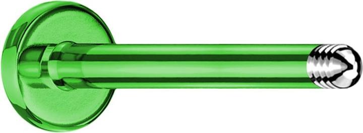 Produktbild Star Piercing Micro Labret-Stab grün (ohne Messing, Titan G23)