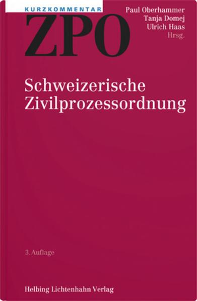 Produktbild Kurzkommentar ZPO (Deutsch, Ulrich Haas, Paul Oberhammer, Tanja Domej, 2021)