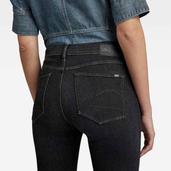 Actual product image G-Star 3301 High Skinny Jeans Superstretch worn in coal (W29/L32)
