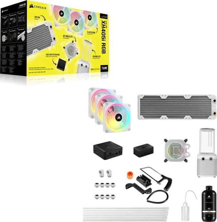 Actual product image Corsair CPC Hydro X iCUE XH405i RGB Kit white