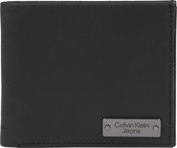Actual product image Calvin Klein CKJ Plaque Bifold W/Coin Black