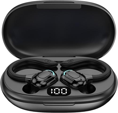 EKO Ecouteurs sans fil 5.0 IPX5 Modèle Arc Pro Léger avec indicateur LED (NC, 5 h, Sans fil)