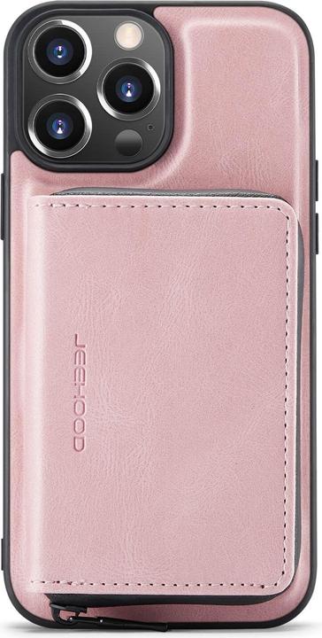 Actual product image Cover-Discount iPhone 14 Pro Max - Case with Credit Cards Case pink (Apple iPhone 14 Pro Max)