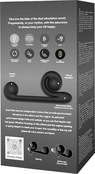 Image du produit Snail Vibe Vibromasseur Duo - Noir