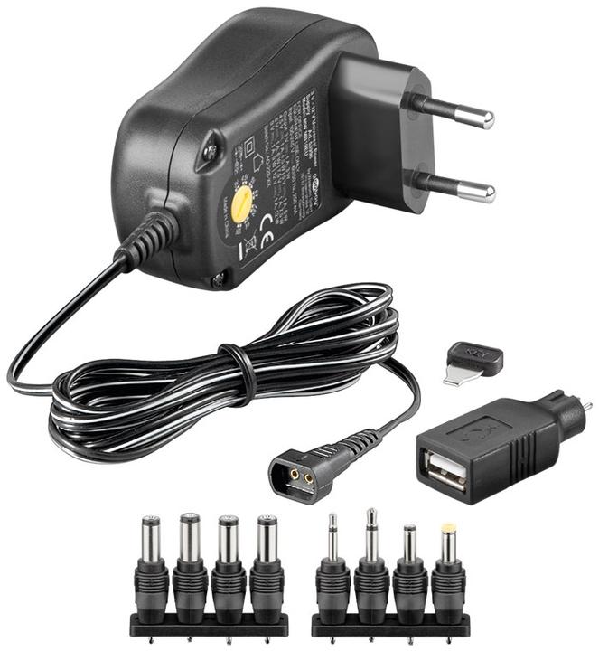 Image du produit Goobay Adaptateur secteur universel 3V-12V 1.0 A