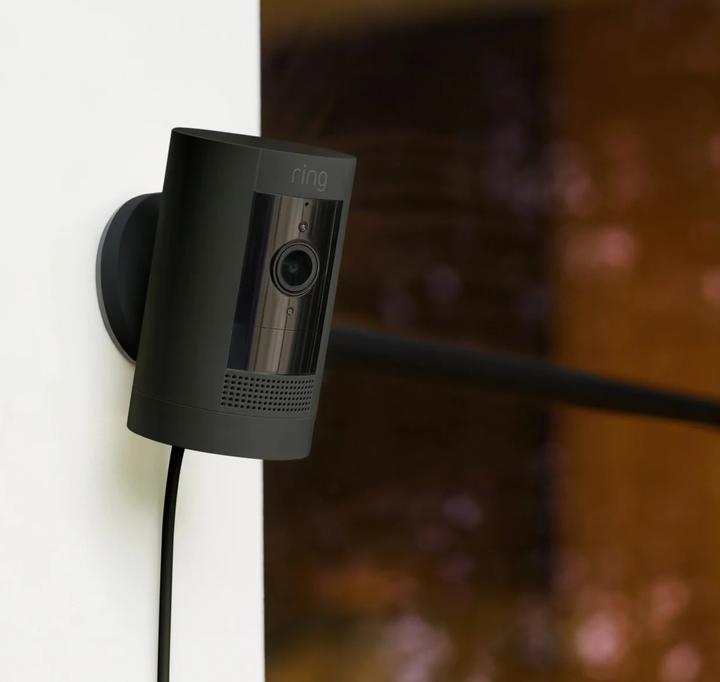 Actual product image Ring Stick Up Cam Plug-In - Black (1920 x 1080 Pixels)