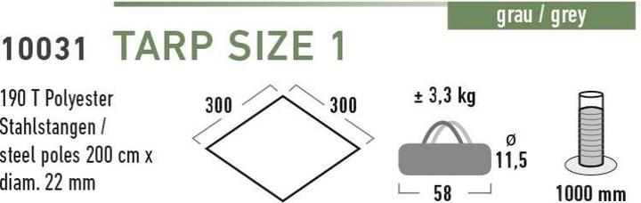 Actual product image High Peak Tarp 1 (Tarp, 3.30 kg)