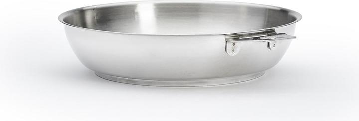 Actual product image de Buyer Twisty frying pan without handle induction (24 cm, Frying pan, Stainless steel)
