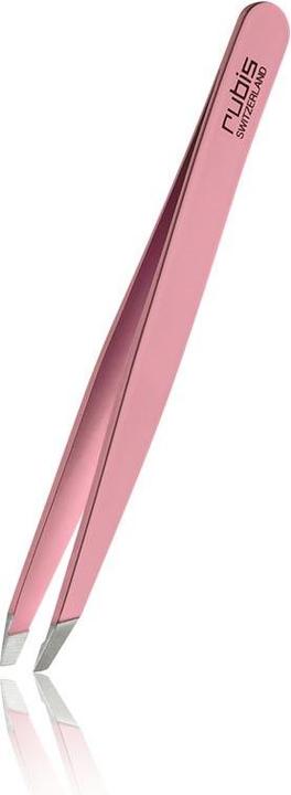 Image du produit Rubis Pincette oblique, Papillon Laser rose, Inox