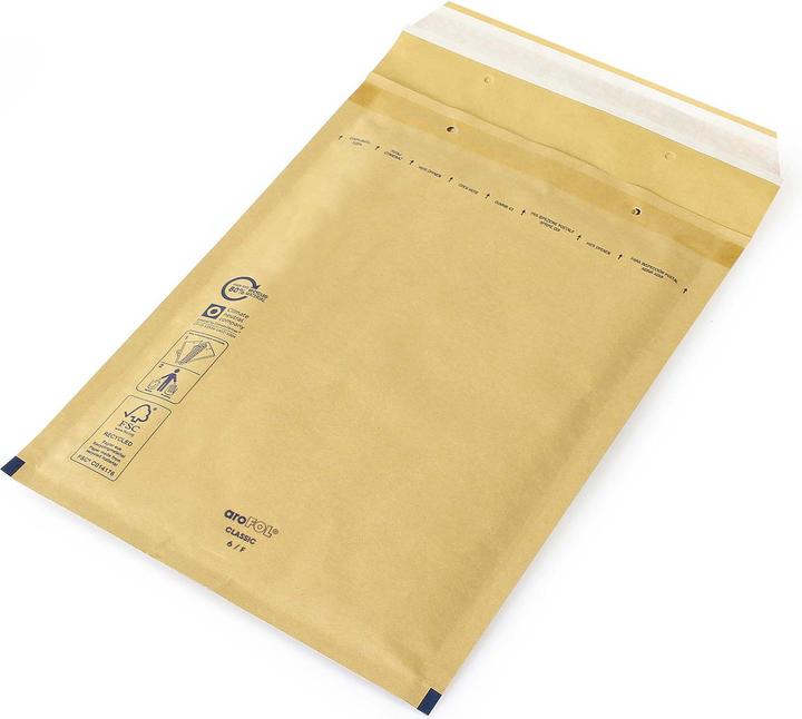 Produktbild Wiltec Versandtaschen D1 180 x 260 mm innen 200 x 275 mm aussen weiss Luftpolstertaschen