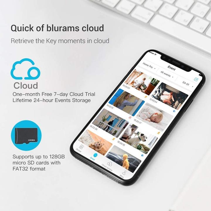 Actual product image Blurams Wireless indoor IP camera A31