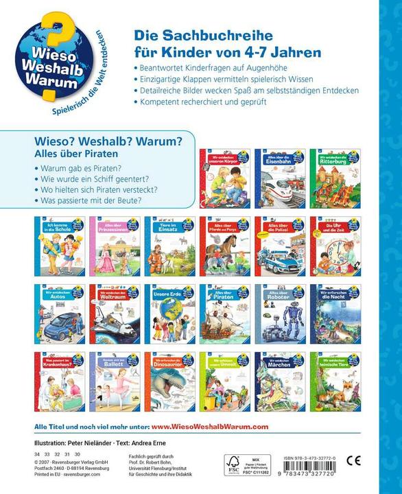 Produktbild Ravensburger Alles über Piraten (Deutsch, Peter Nieländer, Andrea Erne, 2012)