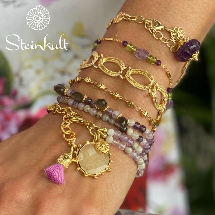 Produktbild Steinkult Armband vergoldet "Lana" (20 cm, Messing 18 Kt. Vergoldet)