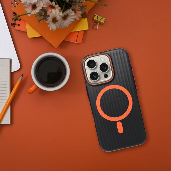Produktbild OEM Back panel cover Case SIMPLY compatible with MagSafe for IPHONE 16 Pro Max titanium black (iPhone 16 Pro Max)