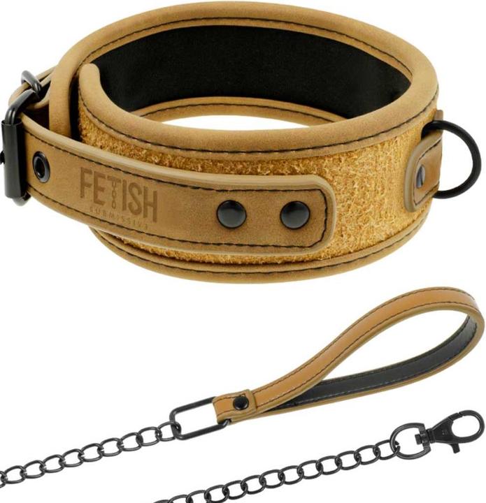Produktbild Fetish submissive Halsband & Leine veganes Leder