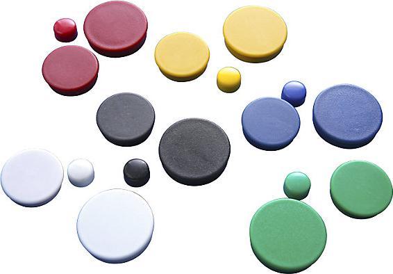 Actual product image eurokraft basic Round magnet, plastic (36 x)