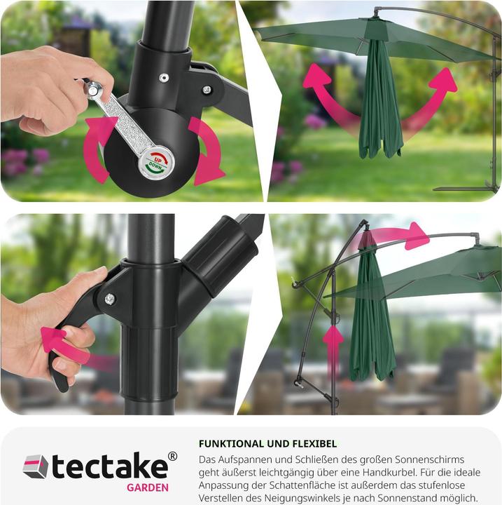Image du produit tectake Parasol déporté