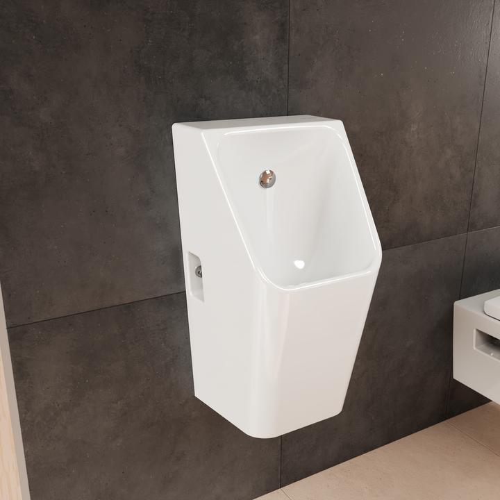 Image du produit hansgrohe EluPura Original Q urinoir, sans bord de chasse, arrivée à larrière, 320x305x600mm, bla