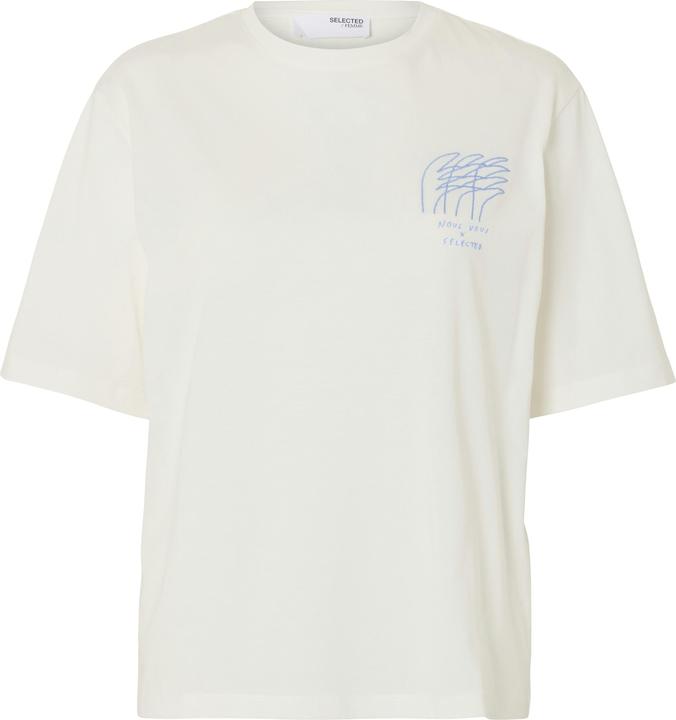 Immagine prodotto Selected Femme Besticktes T-Shirt mit Rundhalsausschnitt (M)