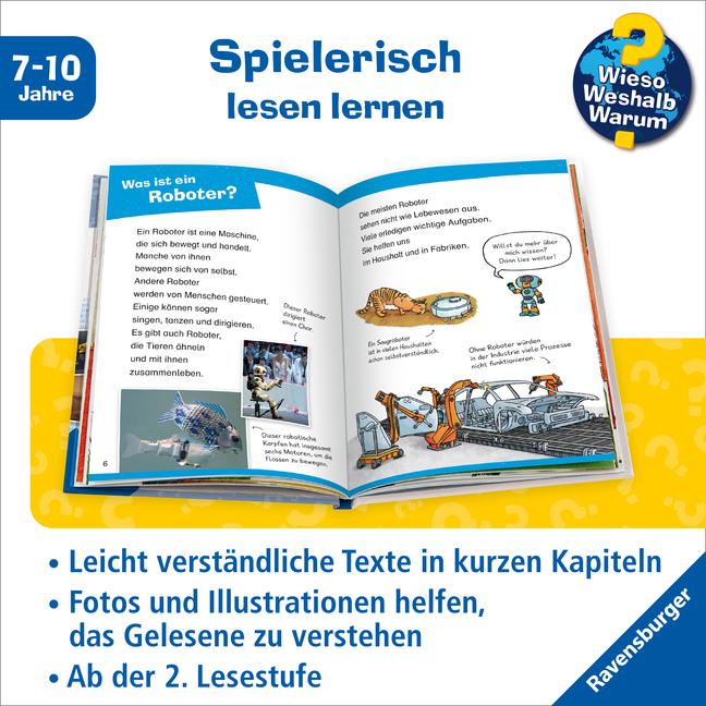 Produktbild Ravensburger Wieso? Weshalb? Warum? Erstleser, Band 14: Roboter (Deutsch, Annette Neubauer, Sebastian Coenen, 2024)