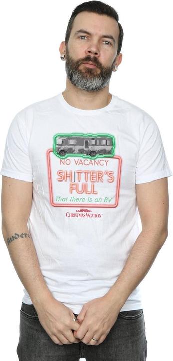 Actual product image National Lampoon´s Vacation Mens Greyscale No Vacancy T-Shirt (L)