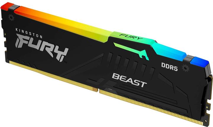 Actual product image Kingston RAM D5 6000 16GB C36 FURY Beast RGB EX (1 x 16GB, 6000 MHz, DDR5 RAM, DIMM)
