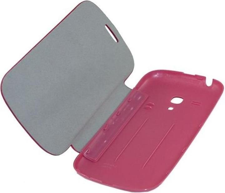 Actual product image König Design Case (Flipcover) for mobile Samsung i8190 / i8195 / i8200 Galaxy S3 mini Pink (Samsung Galaxy S3 Mini)