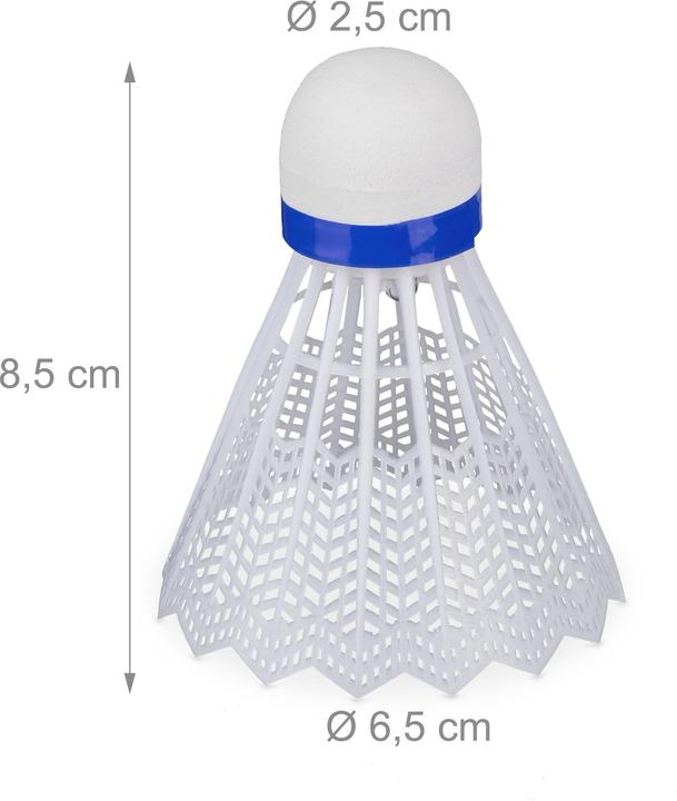 Actual product image Relaxdays 12x shuttlecock