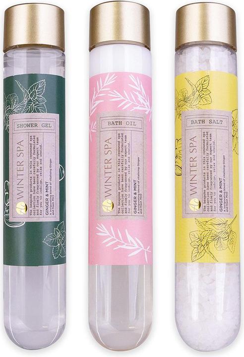 Produktbild Accentra Badeset WINTER SPA in Geschenkverpackung, Duft: Ginger & Mint (Haarpflege set)