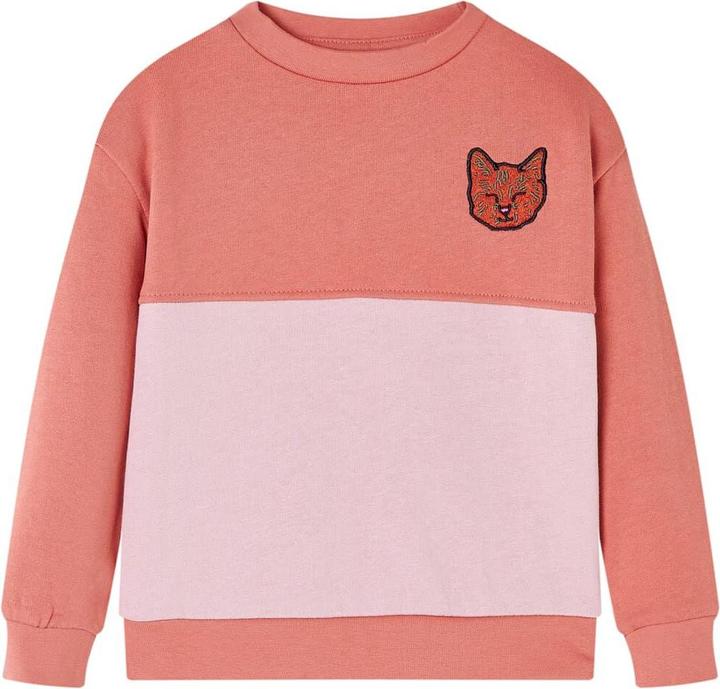 Produktbild VidaXL Kinder-Sweatshirt mit Farbblock Rosa 140,Material: 80 (140)