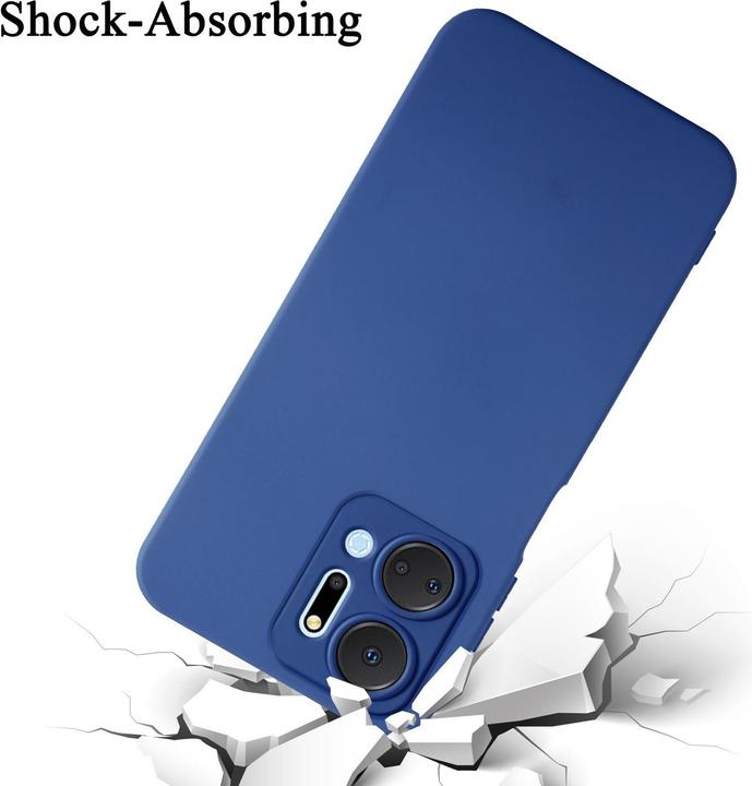 Actual product image Cadorabo Case for Honor x7a TPU in liquid protection silicone design (Honor X7a)