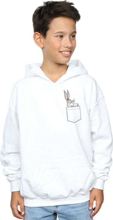 Actual product image Looney Tunes Boys Bugs Bunny Faux Pocket Hoodie (128)