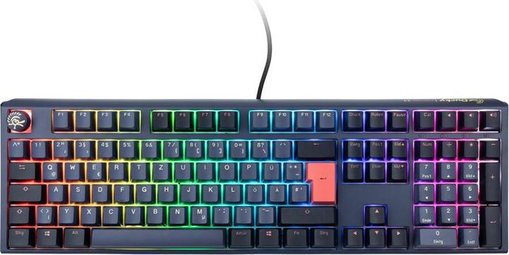 Actual product image Ducky One 3 Cosmic Blue Gaming Keyboard, RGB LED - MX-Blue (DE, Cable)