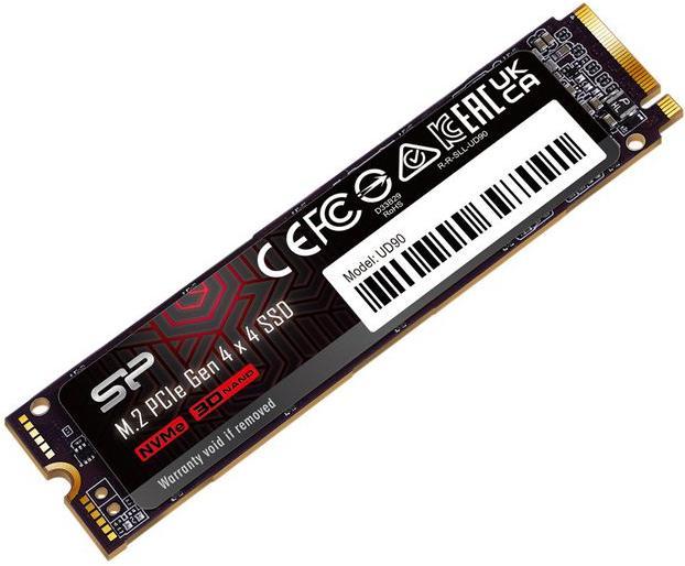 Actual product image Silicon Power M.2 2280 PCIe 1TB SSD UD90 Gen4x4 NVMe 4500/1950 MB/s (1000 GB, M.2 2280)