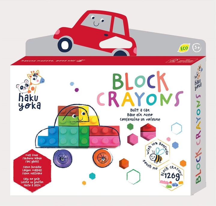 Produktbild Haku Yoka Block-Wachsmalkreiden Auto (MQ2) (Mehrfarbig)
