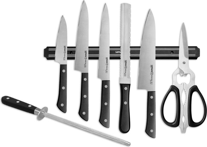 Actual product image Samura BAMBOO kitchen Set of three Steak knifes 5"/11 cm