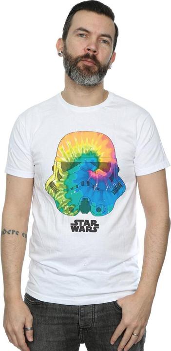 Actual product image Star Wars Mens Stormtrooper Jupiter Helmet T-Shirt (S)