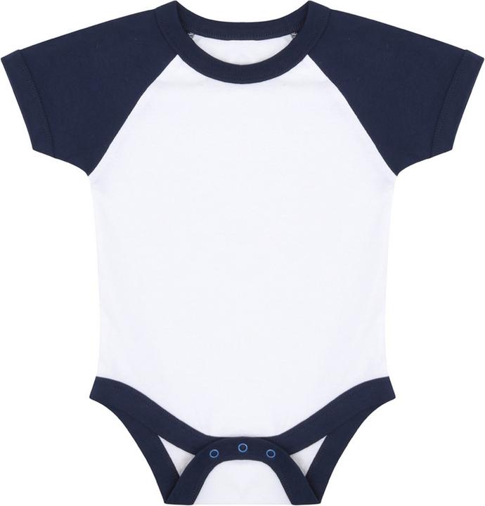 Produktbild Larkwood Baby Jungenmädchen Essential Kurzarm Baseball Body (74)