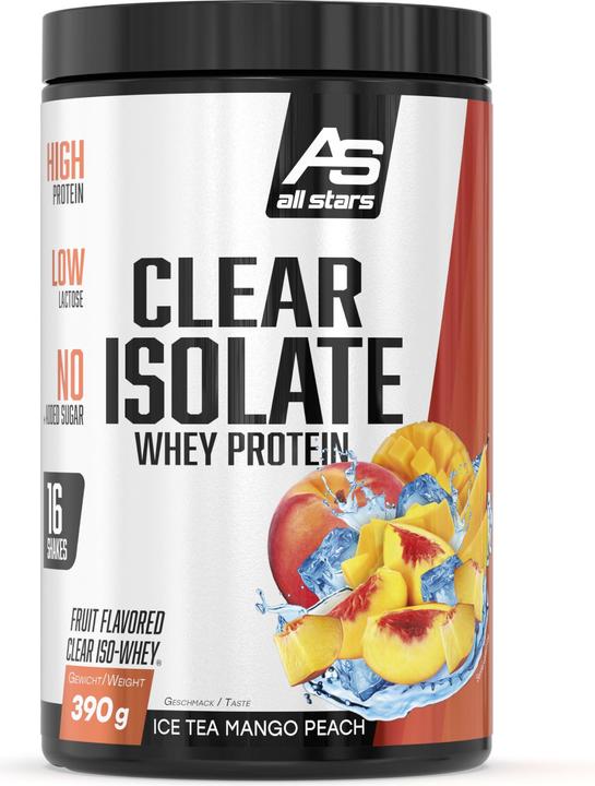 Image du produit All Stars Clear Isolate Whey Protein (boîte de 390g) (Ice Tea Mangue Pêche, 1 pcs, 400 g)