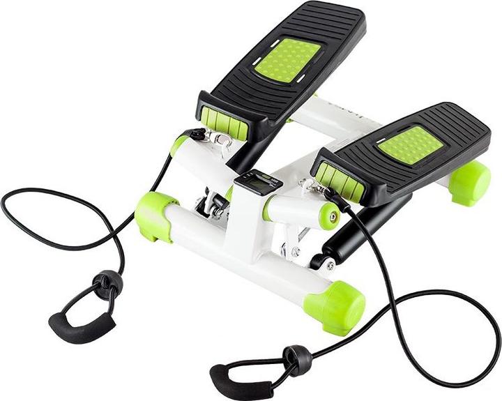 Actual product image HMS Diagonal stepper with cable white and green S3033